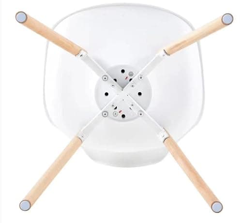 LafeuR Ensemble de Salle à Manger Rectangulaire avec 4 Chaises pour Cuisine, Salle à Manger et Salon (Table Blanc + 4 Chaises Blanc)