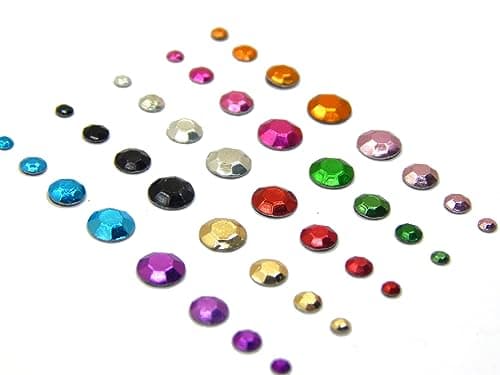 Perlin Hotfix - Lot de 20 000 rivets métalliques - 10 couleurs - Avec boîte de rangement - Rhinestuds Octagon - Thermocollants - À repasser - 2 mm
