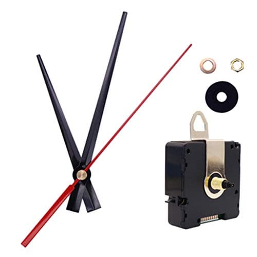Uqezagpa Horloge à quartz avec mouvement radio piloté par horloge murale, Argenté., 1