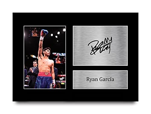 HWC Trading A4 Ryan Garcia Cadeaux photo autographe signée imprimée pour les fans de boxe - A4