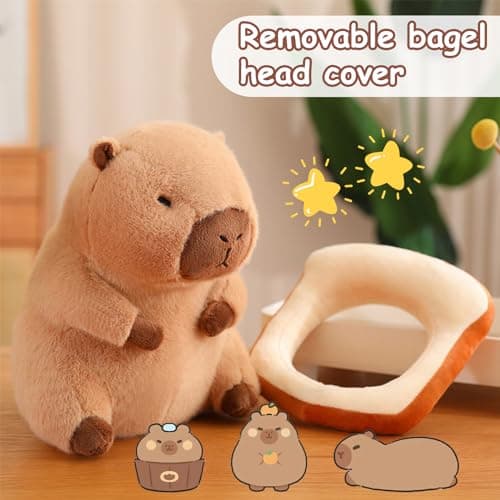 DGUSO Peluche Capybara Simulation, 25cm Capybara Peluche, Capybara Gifts Jouet, Mignon Jouet en Peluche Capybara, Décoration d'Intérieur, Jouets de Guérison pour Enfants et Adultes