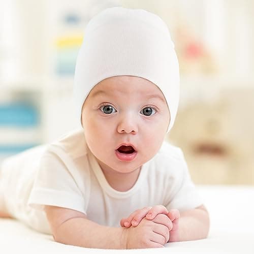 DRESHOW Bébé Bonnet Nouveau-né Bambin Doux Mignon Tricoté Chapeau pour Bébés Garçons Child Casquette Bonnets, 6-24 mois