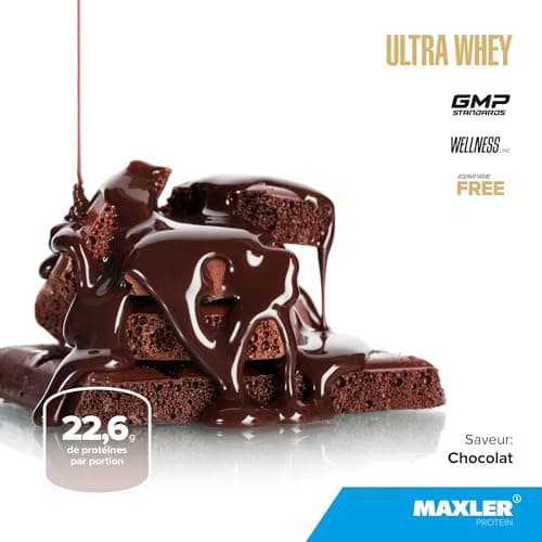 Maxler Ultra Whey Protein - Proteine Whey - Proteines musculation - Whey Isolate - Whey Protein Chocolat - 900g de proteine whey