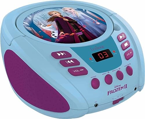 Lexibook Disney Frozen La Reine des Neiges Elsa Radio lecteur CD,Entrée line-in, Pile ou Secteur, Design aléatoire