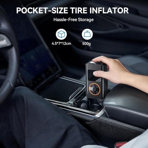 【NEW 10000mAh】WYRIAZA Gonfleur Pneus Voiture Compresseur à Air Portatif 150PSI Compresseur Voiture Gonfleur Pneus Voiture Sans Fil Mini Compresseur à Air Gonfleur Velo Electrique Pneu Portable