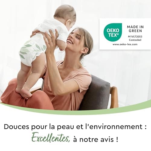 Couches LILLYDOO green respectueuses de l'environnement, Taille 1 (2-5 kg), Box mensuelle (205 Couches)