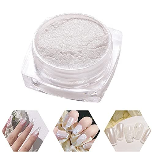 1pc ongles paillettes poudre poudre vernis perle manucure manucure pure poudre de poudre à ongles chrome chrome