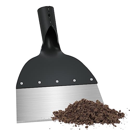 OFFCUP Pelle de Nettoyage, Pelle de Jardin Multifonction, Pelle Plate en Acier, Pelle de Jardinage Outil de Désherbage pour Jardin DéSherbage Plantation DéSherbage de La Ferme 21cm (sans Poignée)