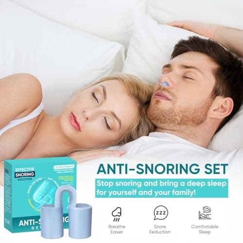 Anti Ronflement Efficace Puissant, 8 Pcs Dilatateur Nasal, 4 tailles Anti Ronflement Pince-Nez, Solution Pour Un Sommeil Plus Confortable Et Reposant