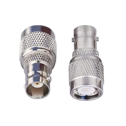 TUOLNK Adaptateur coaxial BNC vers TNC TNC mâle vers BNC femelle connecteur coaxial RF pour câble d'extension d'antenne Wifi 2 pièces