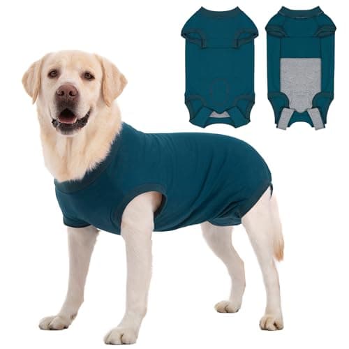 Axcimond Combinaison de Recuperation Chien Body Chien Post Operatoire Protection Chien Body Chirurgical Chien Body pour Chien Femelle Male après Stérilisation Alternative au Collerette Chien Operation