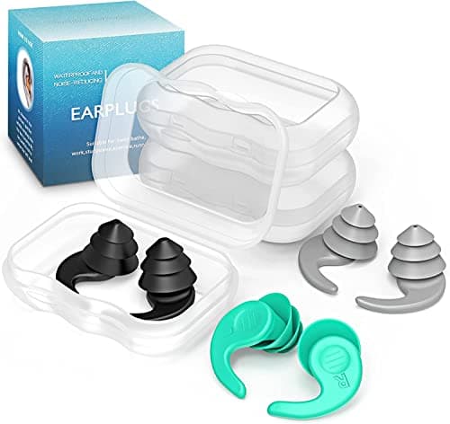 Bouchon Oreille Piscine, 3 Paires de Bouchons d'oreilles de Natation en Silicone Réutilisables et Imperméables pour le surf et autres sports nautiques