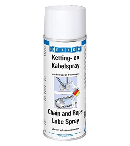WEICON Spray Lubrifiant pour Chaînes et Câbles 400 ml de lubrifiant adhésif incolore résistant à la pression