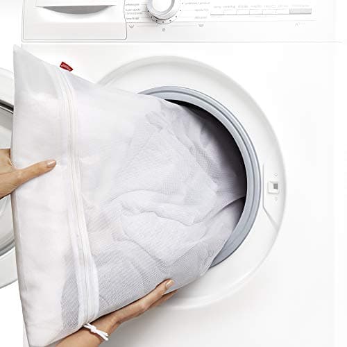 Rayen 6198.01 Lave séchoir Linge | Couverture de coulée zippée | Sac de Protection réutilisable pour Laver Les vêtements | Taille M | 50 x 70 cm, Blanc