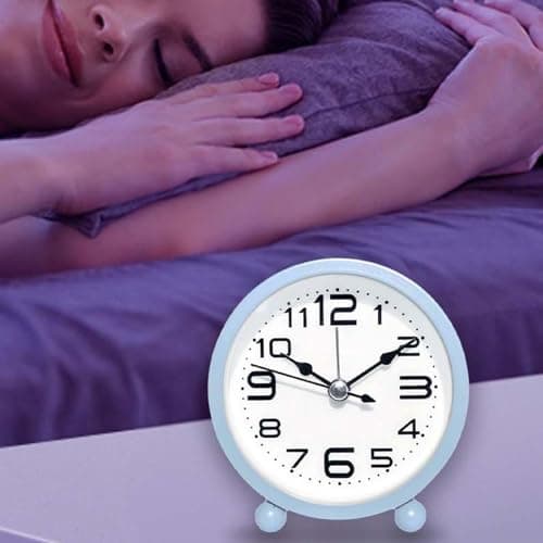 Mimoqk Réveil, réveils pour Chambres | Horloge de Bureau,Petit réveil à Gros Chiffres à Piles sans Alarme de tic-tac Conception Simple pour Enfant Adulte