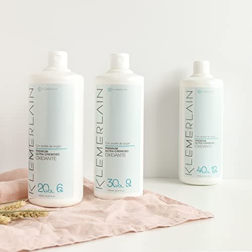 Klemerlain Crème capillaire oxygénée. Oxydant capillaire ultra-crémeux. Coloration permanente des cheveux. végétalien. Teinture pour cheveux - 1000 ml (20 vol, 6%)