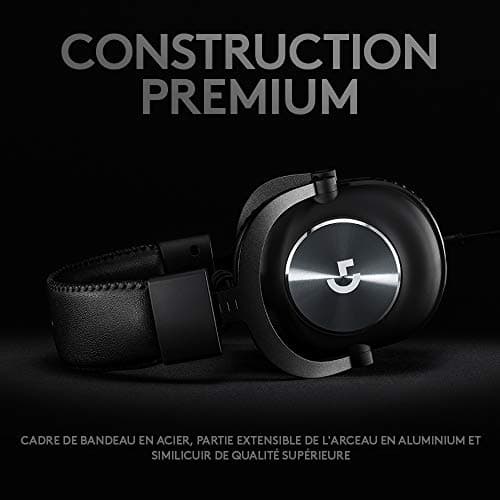 Logitech G PRO X Casque filaire gamer Over-Ear avec Micro BLUE VO!CE, DTS Headphone:X 7.1, Transducteurs PRO-G 50mm, Son Surround 7.1 pour Gaming Esport, PC/PS/Xbox/Nintendo Switch - Noir