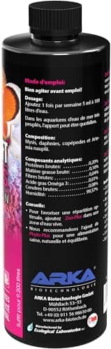 Microbe-Lift Zoo-Plus - 473 ML - Plancton de Haute qualité pour Aquariums Marins, Nourriture préservée Qui favorise la santé et la vitalité des coraux et Poissons.