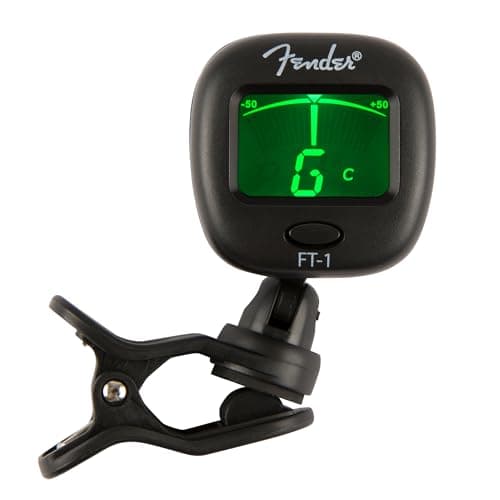 Fender FT-1 Pro Accordeur à Pince, Pour Guitares Electrique, Acoustiques & Basses, Noir