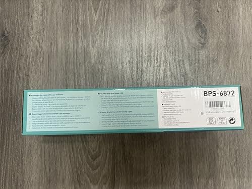BPS Lampe d'aquarium LED submersible pour plantes lumière blanche et bleue 8W