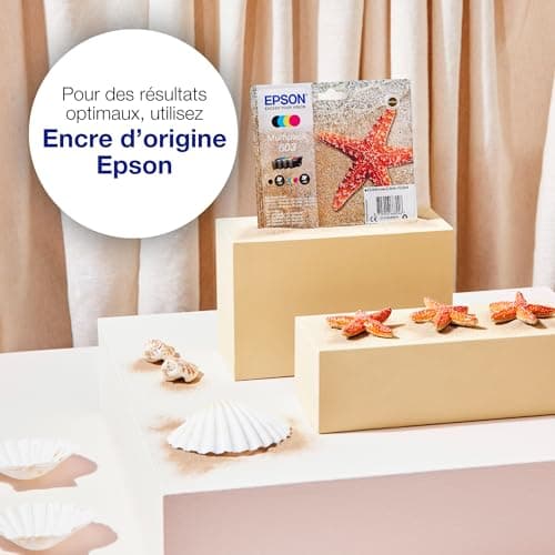 Epson Cartouches d'encre authentiques 603 Starfish, emballage multiple, 4 couleurs, Noir, Cyan, Magenta, Jaune