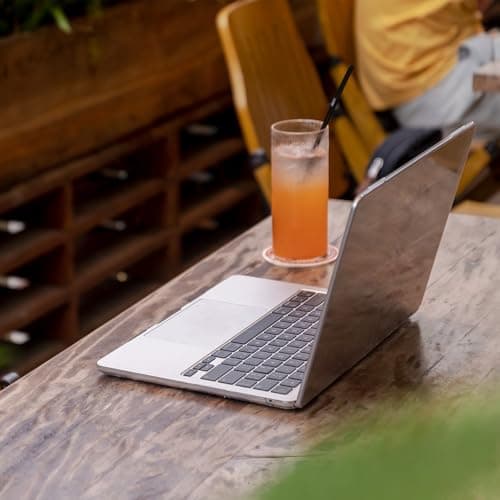 EooCoo Coque Compatible avec MacBook Air 13.6 Pouces M2 M3 A2681 A3113, 2022 2024 Release avec Touch ID, Protection Coque Rigide en Plastique pour MacBook Air 13,6" M3 M2 - Transparent Cristal Clair