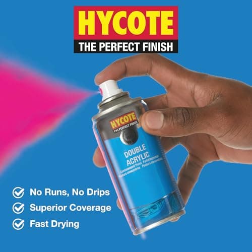 Hycote Peinture en Aérosol Noir Satiné, 400 ml