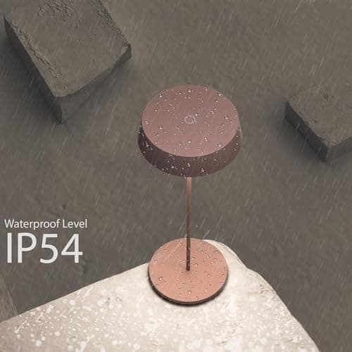 Palmina 901, Led Lampe De Bureau Sans Fil 4400mah, Lampe Rechargeable Usb 4400 Mah, Pour Usage Intérieur/Extérieur Adaptée Pour Dîner, Lecture, Chambre, Jardin Et Bien Plus Encore/Rose