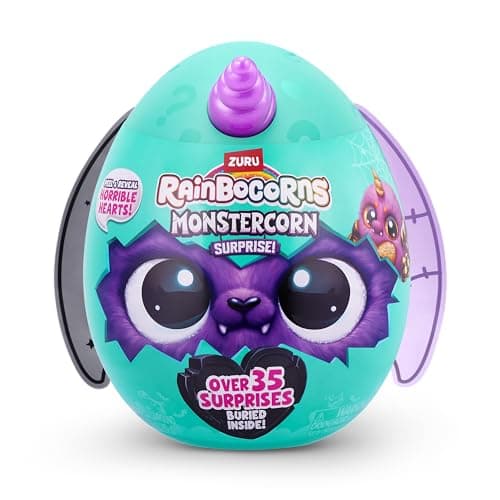Rainbocorns Monstercorn Surprise, (Vampire Cat) Jouets pour Filles, peluche, Halloween