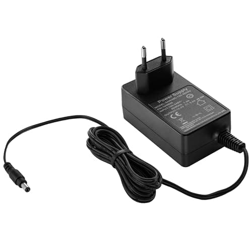 Poppstar - Bloc d‘Alimentation AC DC, Adaptateur Secteur 12V 3A (fiche pour l'UE, 3000mA, 5,5/2,5 mm), pour boîtier de Disque Dur Externe, Station d'accueil etc. 150cm