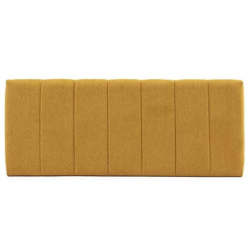 marcKonfort Tête de lit tapissée Creta 160x60cm Couleur Moutarde, Rembourrée de Mousse, brodé Effet capitonné, 8 cm d'épaisseur, Système de Fixation Inclus.