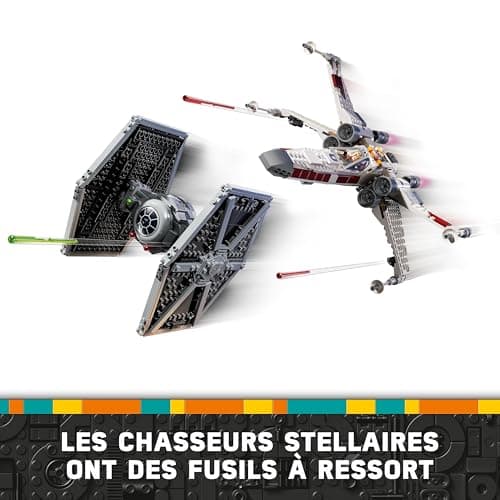 LEGO Star Wars TIE Fighter et X-Wing à Combiner - Idée Cadeau pour Garçons, Filles et Fans dès 9 Ans - Chasseurs à Construire et à Collectionner pour Les Enfants - Véhicules Personnalisables 75393