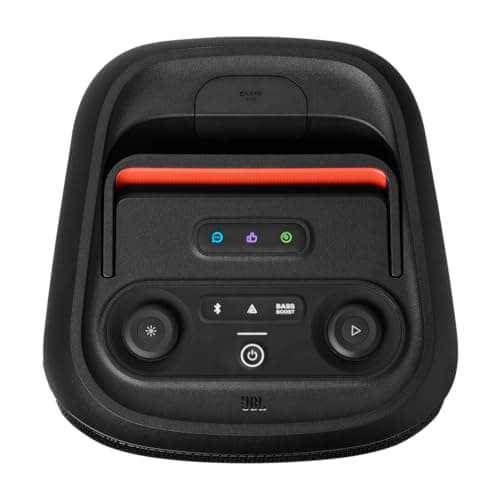 JBL Partybox Club 120, Enceinte portable de soirée, poignée pliable ergonomique, son JBL Pro, jeu de lumières, 12 heures d'autonomie, résistante aux éclaboussures IPX4, en noir