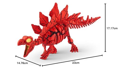 ROBO ALIVE Volcano Dino Fossil Find (Stegosaurus), Dinosaure robotique, préhistorique, Creuser et Explorer