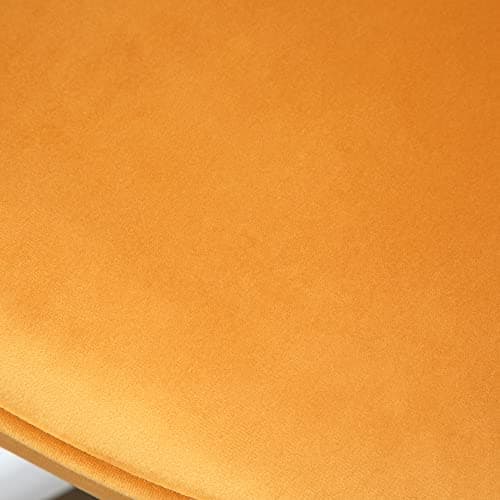 HOMCOM Chaise de Bureau Velours Fauteuil Bureau massant Coussin Lombaire intégré Hauteur réglable pivotante 360° Jaune