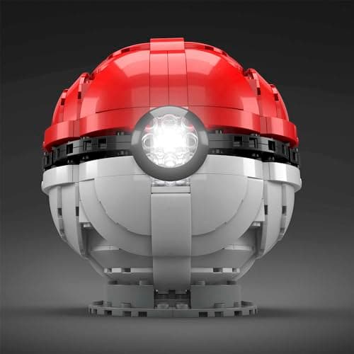 MEGA Construx Pokemon Poké Ball Géante à Construire, Jeu de Briques de Construction, 303 pièces, pour Enfant dès 10 Ans, HBF53