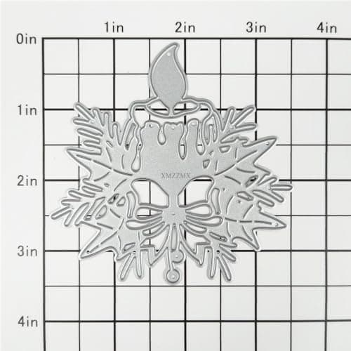 XMZZMX Matrices de découpe en métal pour la fabrication de cartes, gaufrage de papier, pochettes de rangement, fournitures de scrapbooking, motif de Noël