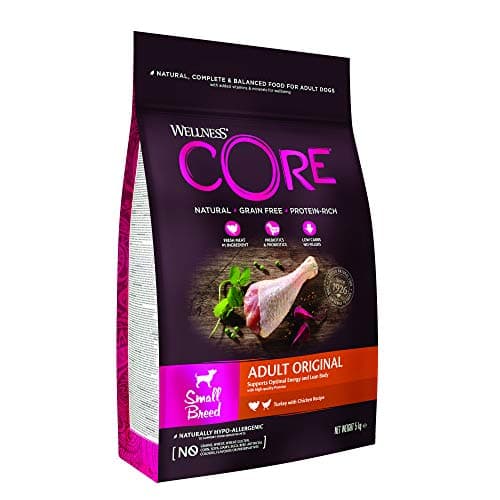 Wellness Core Original, Croquettes pour Chien de Petite Taille, Naturelles et Sans Céréales, Dinde/Poulet, 5 kg