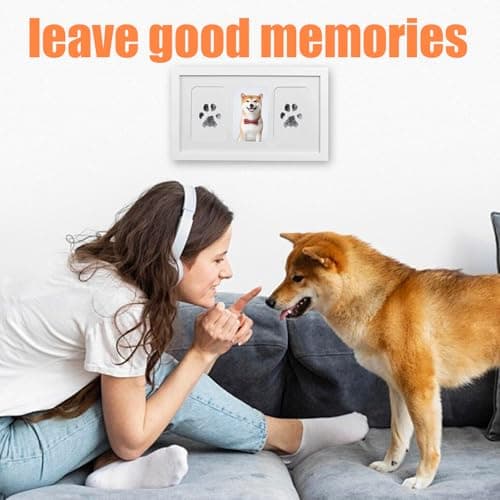 Kit Empreinte Chien et Chat,Kit D'Impression de Pattes D'Animaux,Kit Empreinte Pieds et Mains Bébé,Empreinte Patte de Chien et Chat de Bons Souvenirs pour Les Propriétaires D'Animaux