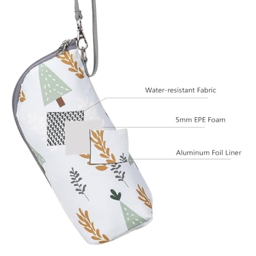 AORHOFJ 1 pièce Sac d'isolation pour biberon, Sac d'isolation pour biberon, Thermostat pour biberon, Sac Portable pour biberon pour Landau, Voyage en Plein air