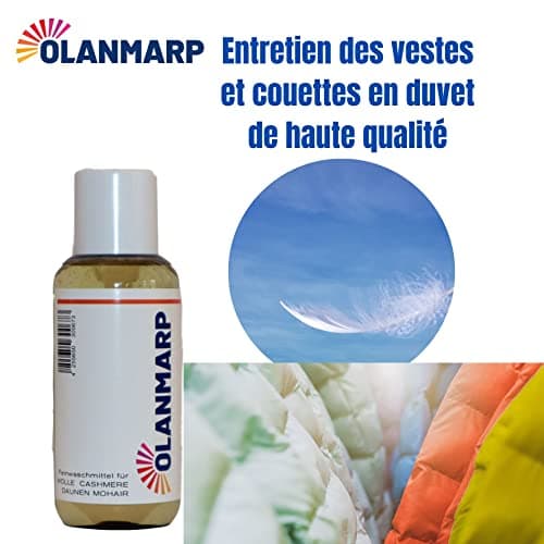 Olanmarp Lessive en laine - Lessive liquide liquide pour laine, angora, alpaga, duvet, mohair (100 ml, sans filet à linge)