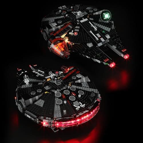 BRIKSMAX Kit d'éclairage pour Lego The Dark Falcon - Éclairage LED compatible avec Lego Star Wars 75389 - Kit Lego non inclus
