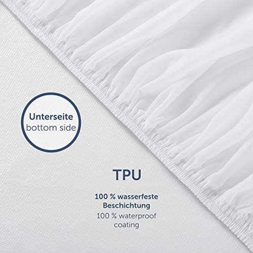 Blumtal Protege matelas 120x200 lit étanche - housse protection matelas imperméable - Protège-matelas certifié OEKO-TEX imperméable - housse matelas 120x200 sans crépitement - alèse 120x200 respirante