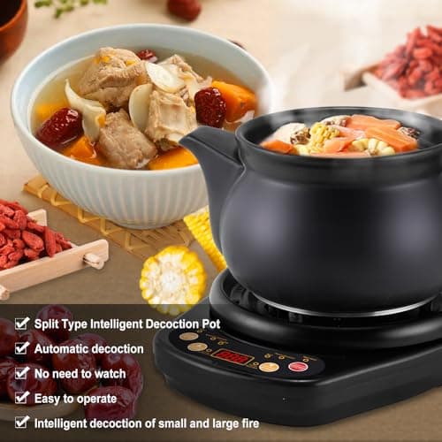 MXBAOHENG Théière électrique chinoise en céramique 220 V pour herbes jusqu'à 150 g