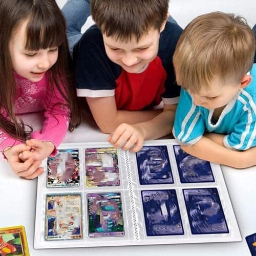 Classeur Carte Pokemon, Album Carte, Livre de Protection Cartes Porte Carte Classeur, Cartes à Collectionner, 30 Pages Capacité de 240 Cartes