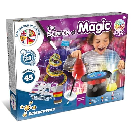 Science4you Science de la Magie - Boite de Magie pour Enfant - Apprenez la magie avec la Coffret de Magie pour Enfant - Jeux pour Enfant 8+ ans avec Kit de magie - Cadeau pour Garçon et Fille 8+ ans