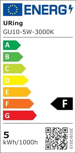 URing Plafonnier LED 2 Spot, Spots de plafond Plafonnier Pivotants & Orientables, Éclairage LED luminaire avec lueur inférieure 7W+ 2x 5W GU10 1700LM, Blanc Chaud 3000K pour Cuisine Salon, Blanc mat