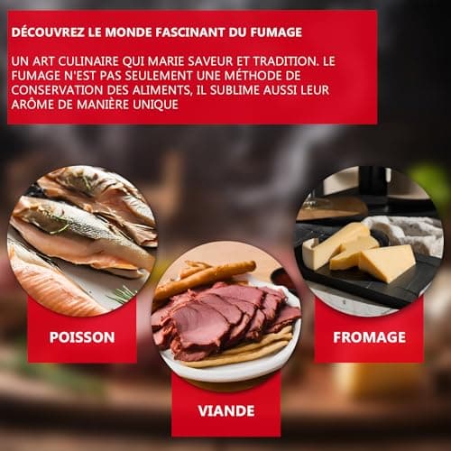 ITA Fumoir 7001 81x30x40 cm en Acier Inoxydable - Armoire de Fumage Premium avec Thermomètre & Accessoires - Résistant à la Corrosion, Durable - Fumoir pour Viande, Poisson, Fromage