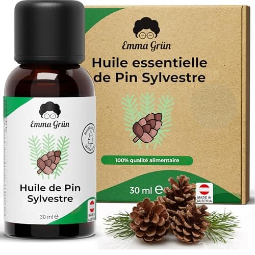 Emma Grün® Huile Essentielle de Pin Sylvestre - 30ml & 100% naturelle - Huile de Pin Sauvage - Qualité Alimentaire - Huile de Pin Forestier - Huile Essentielle - Huile de Pin Suisse d'Autriche