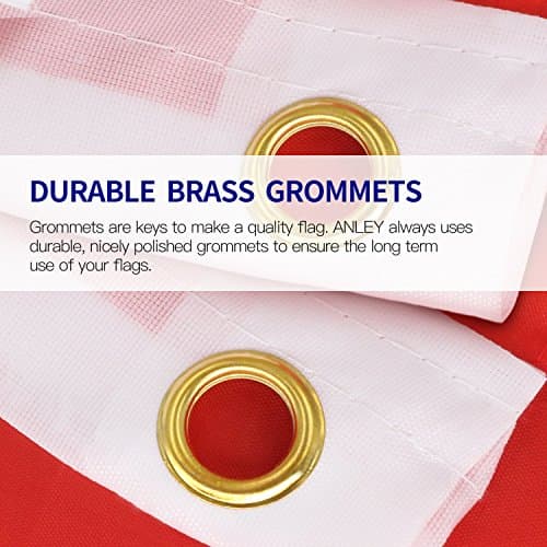Anley Fly Breeze 3x5Pi Drapeau du Brésil-Couleur Vive Résistant aux UV-Tête en Toile/Double Couture-Drapeau Brésilien Polyester œillet en Laiton 3x5Pi